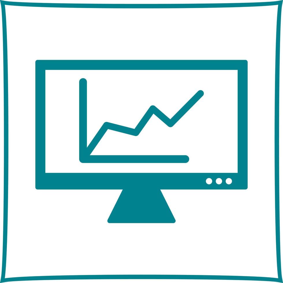 icône de vecteur graphique en ligne