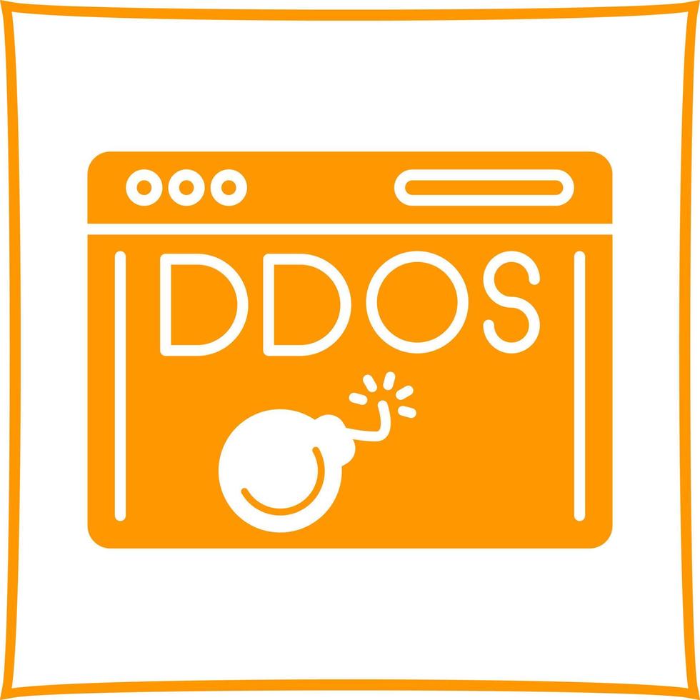 icône de vecteur d'attaque ddos