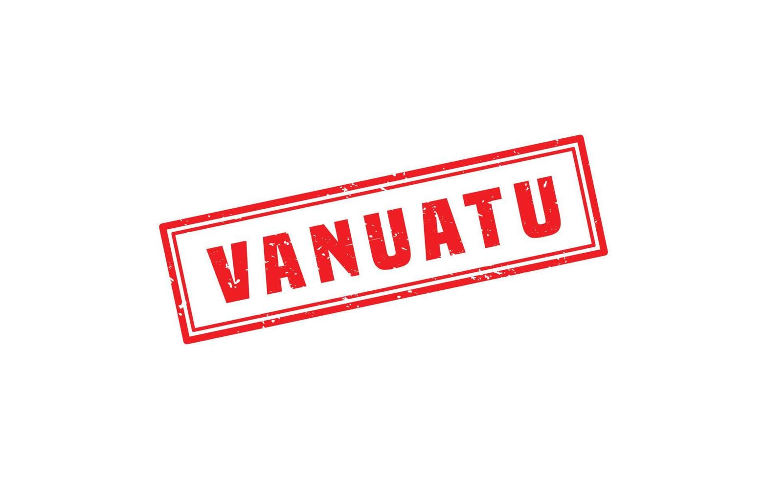 Vanuatu timbre caoutchouc avec grunge style sur blanc Contexte vecteur