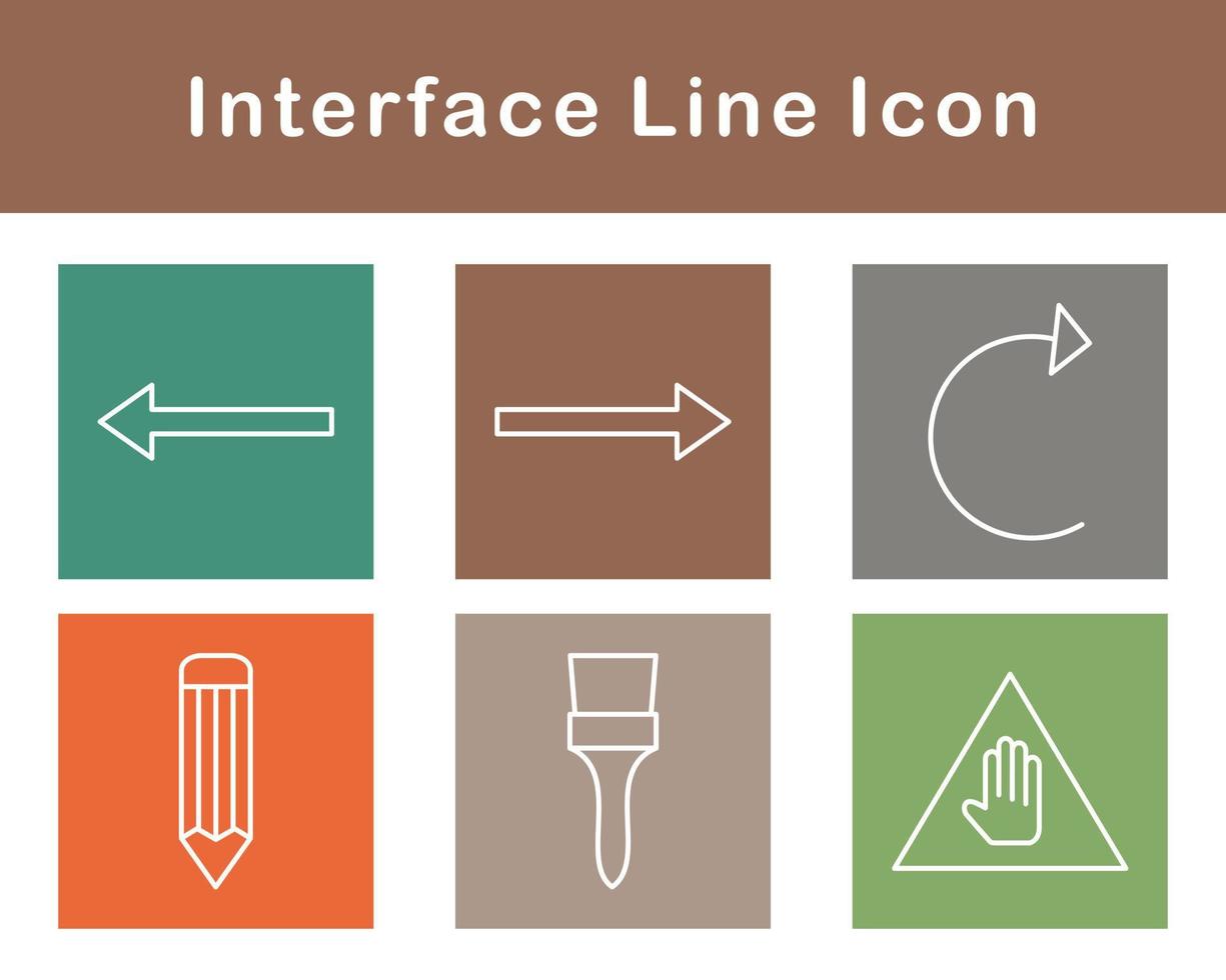 interface vecteur icône ensemble