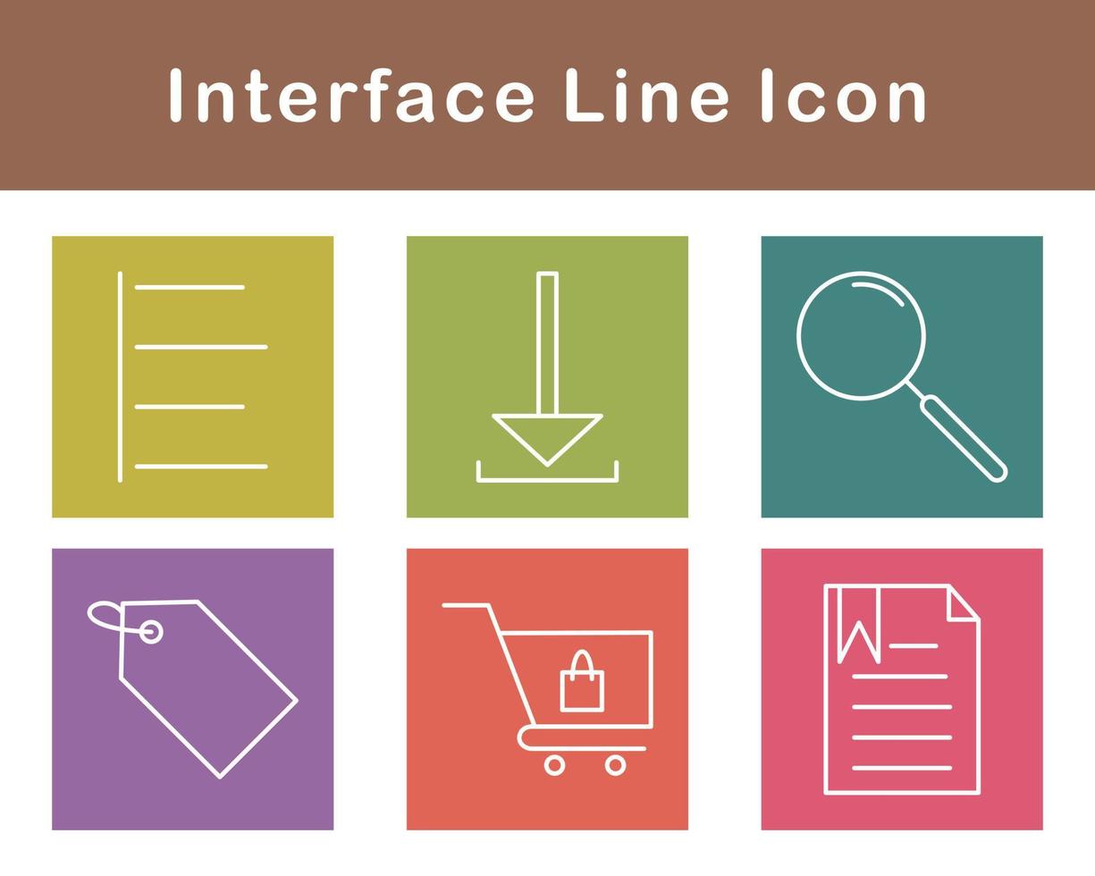 interface vecteur icône ensemble