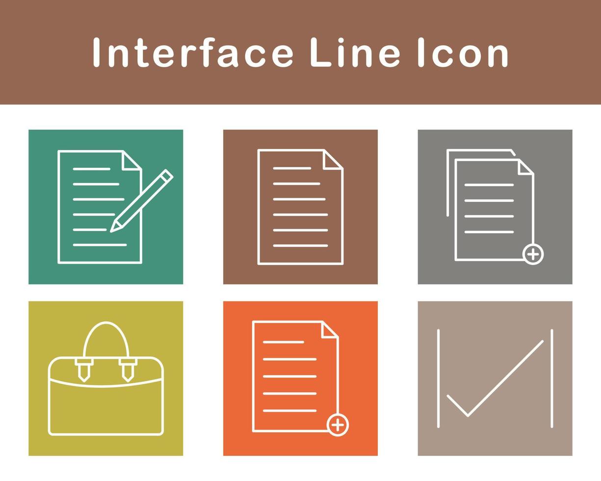 interface vecteur icône ensemble