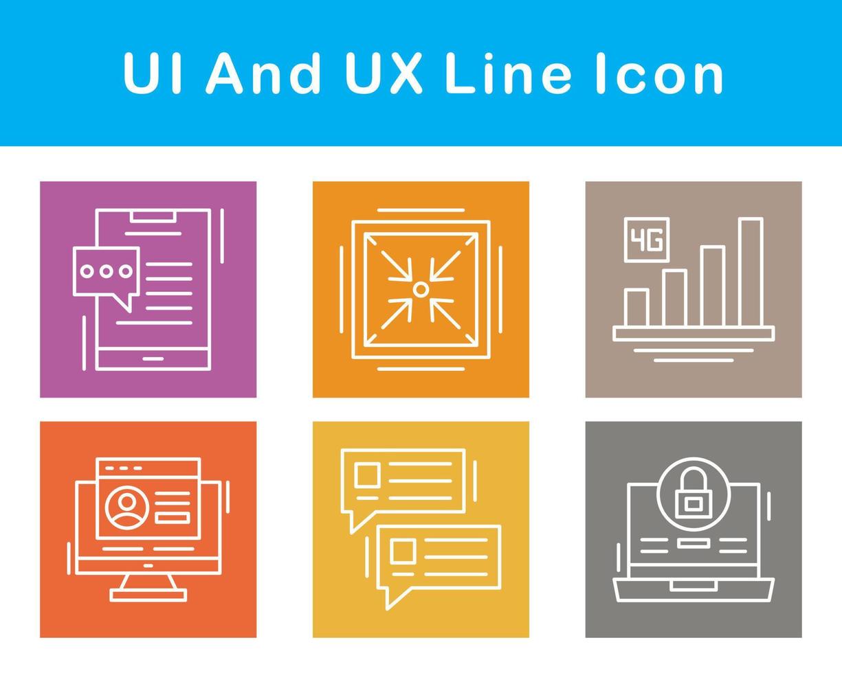 ui et ux vecteur icône ensemble