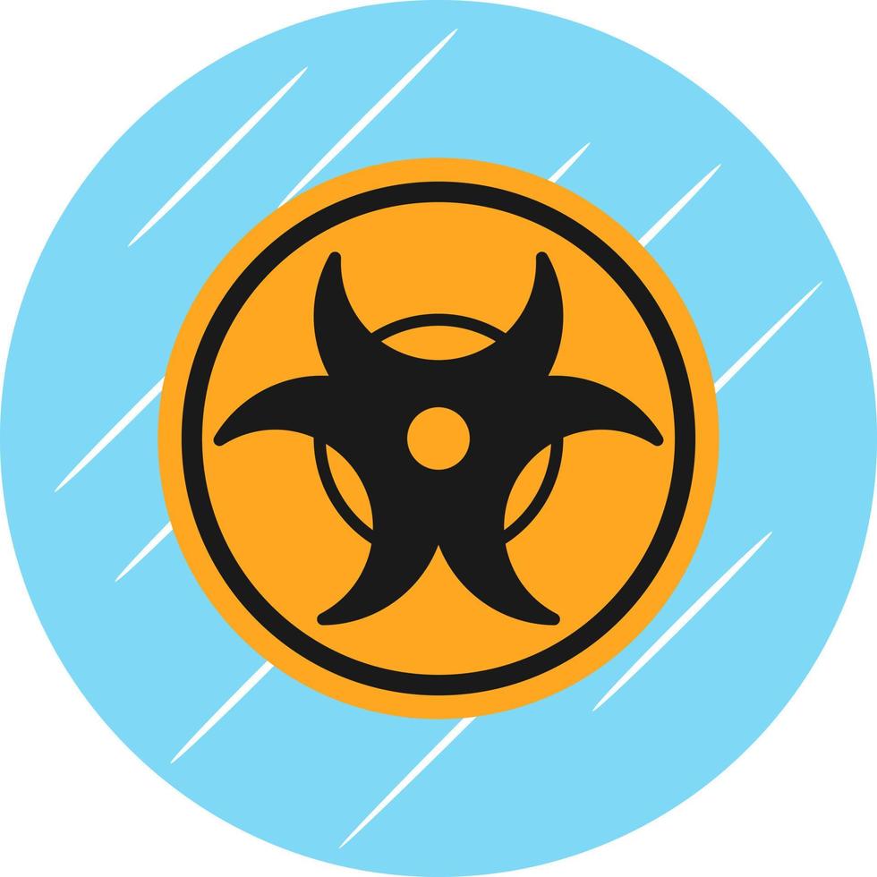 conception d'icône de vecteur de danger biologique