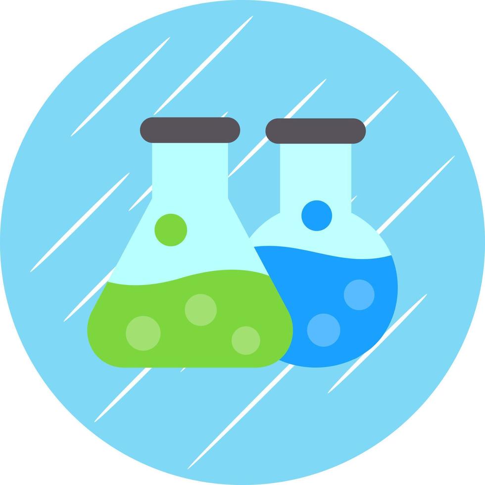 conception d'icône de vecteur d'expérience de chimie