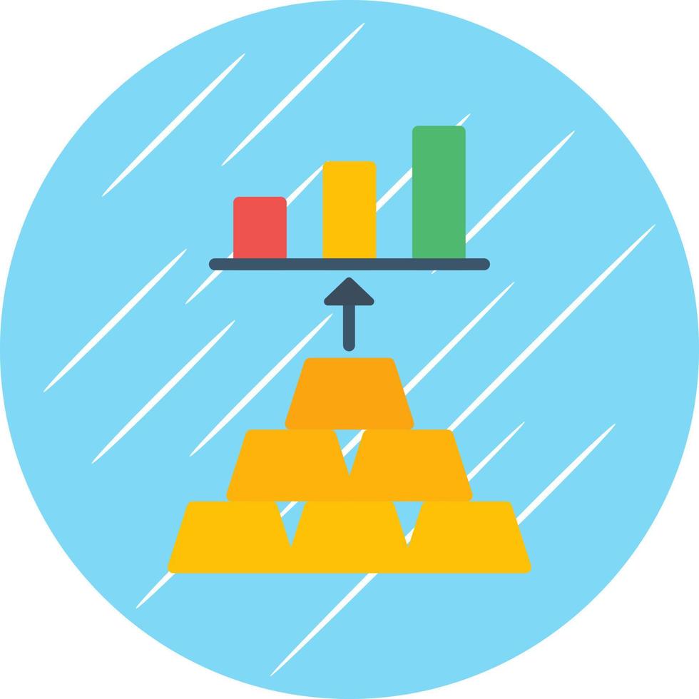 conception d'icône vectorielle d'investissement en or vecteur