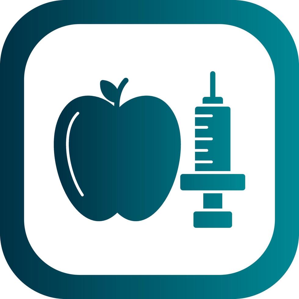 conception d'icône vecteur alimentaire modification génétique