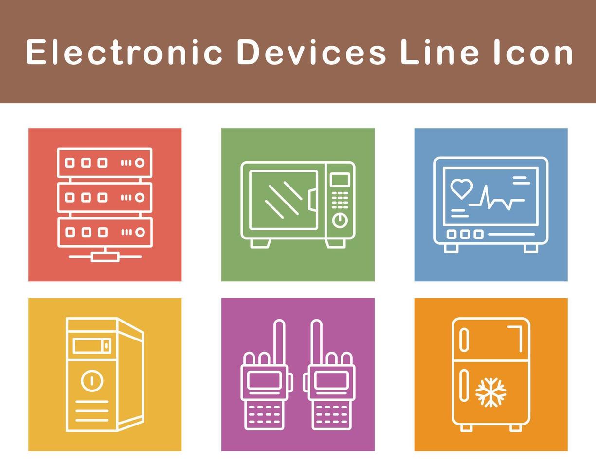 électronique dispositifs vecteur icône ensemble