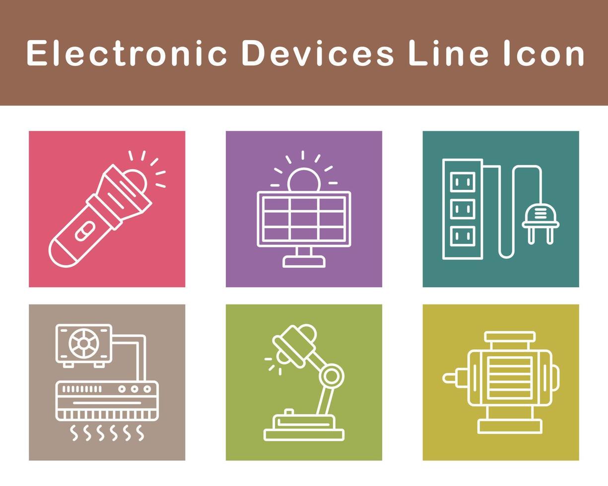 électronique dispositifs vecteur icône ensemble