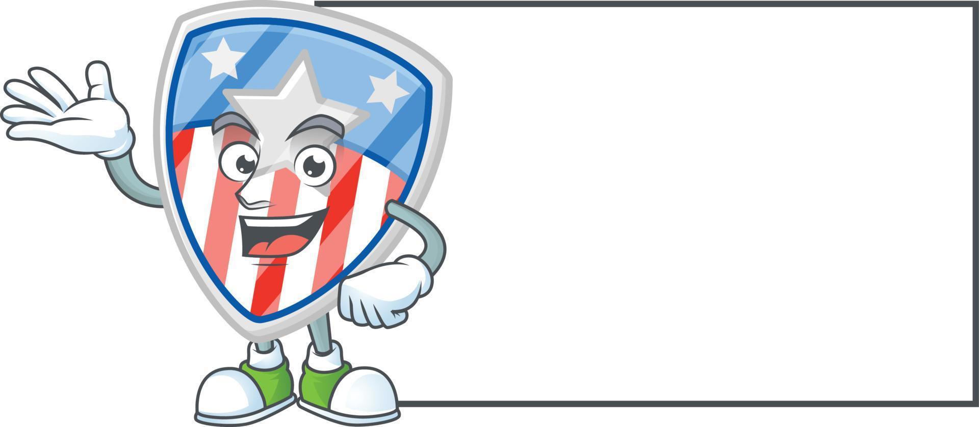 bouclier badges Etats-Unis avec étoile icône conception vecteur