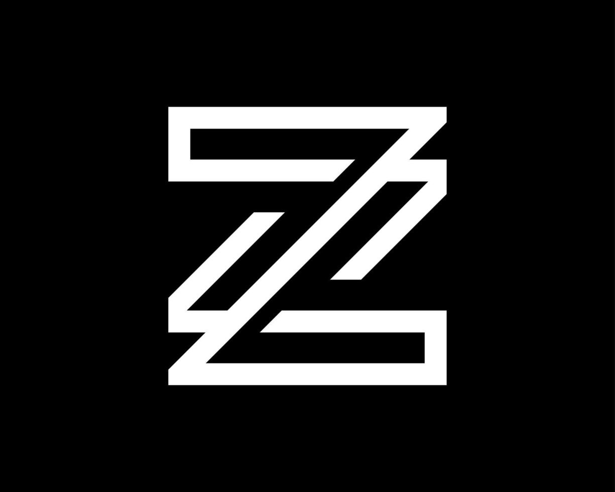 lettre z initiales ligne art linéaire moderne géométrique minimaliste Facile monogramme vecteur logo conception
