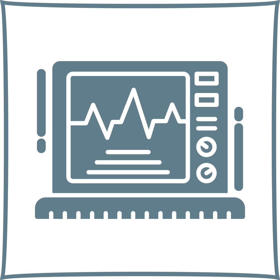 icône de vecteur de moniteur ekg