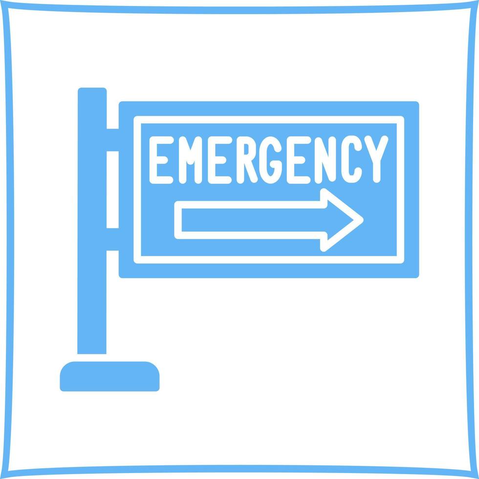 icône de vecteur de signe d'urgence