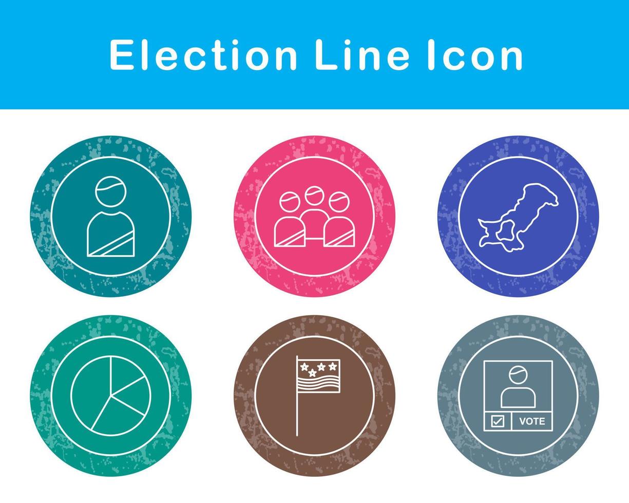 élection vecteur icône ensemble