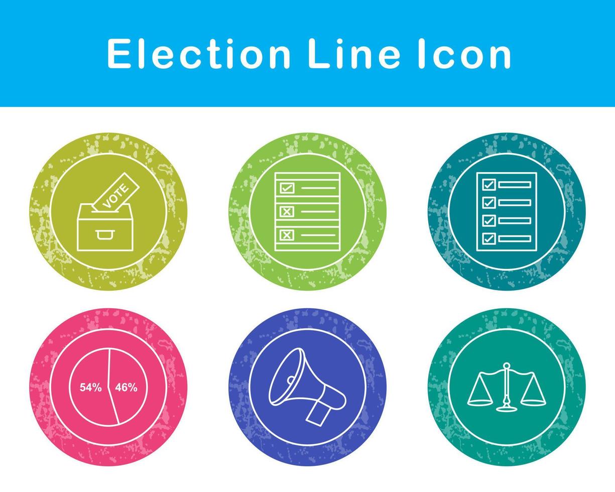 élection vecteur icône ensemble