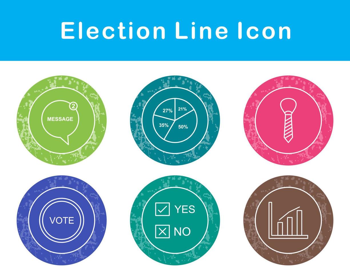 élection vecteur icône ensemble