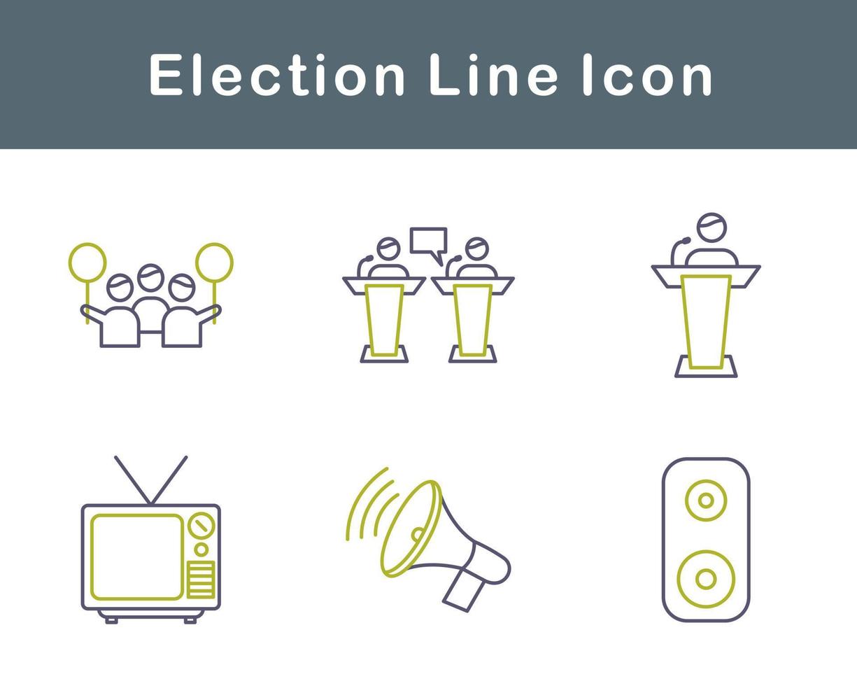 élection vecteur icône ensemble