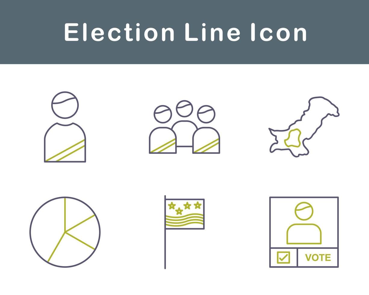 élection vecteur icône ensemble