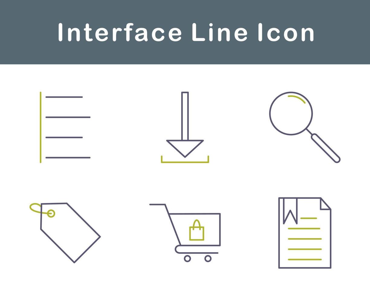 interface vecteur icône ensemble