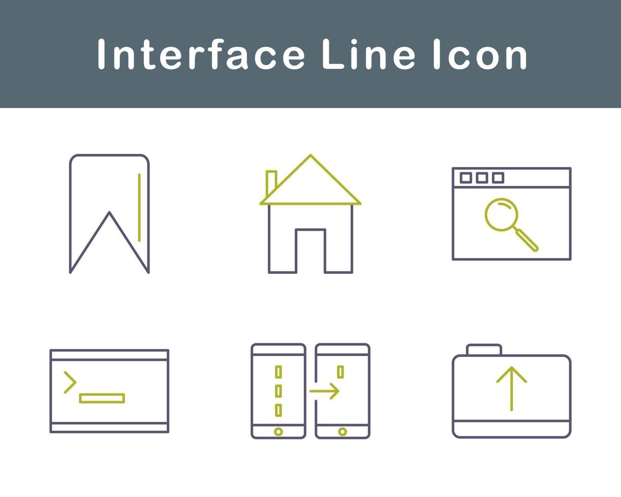 interface vecteur icône ensemble