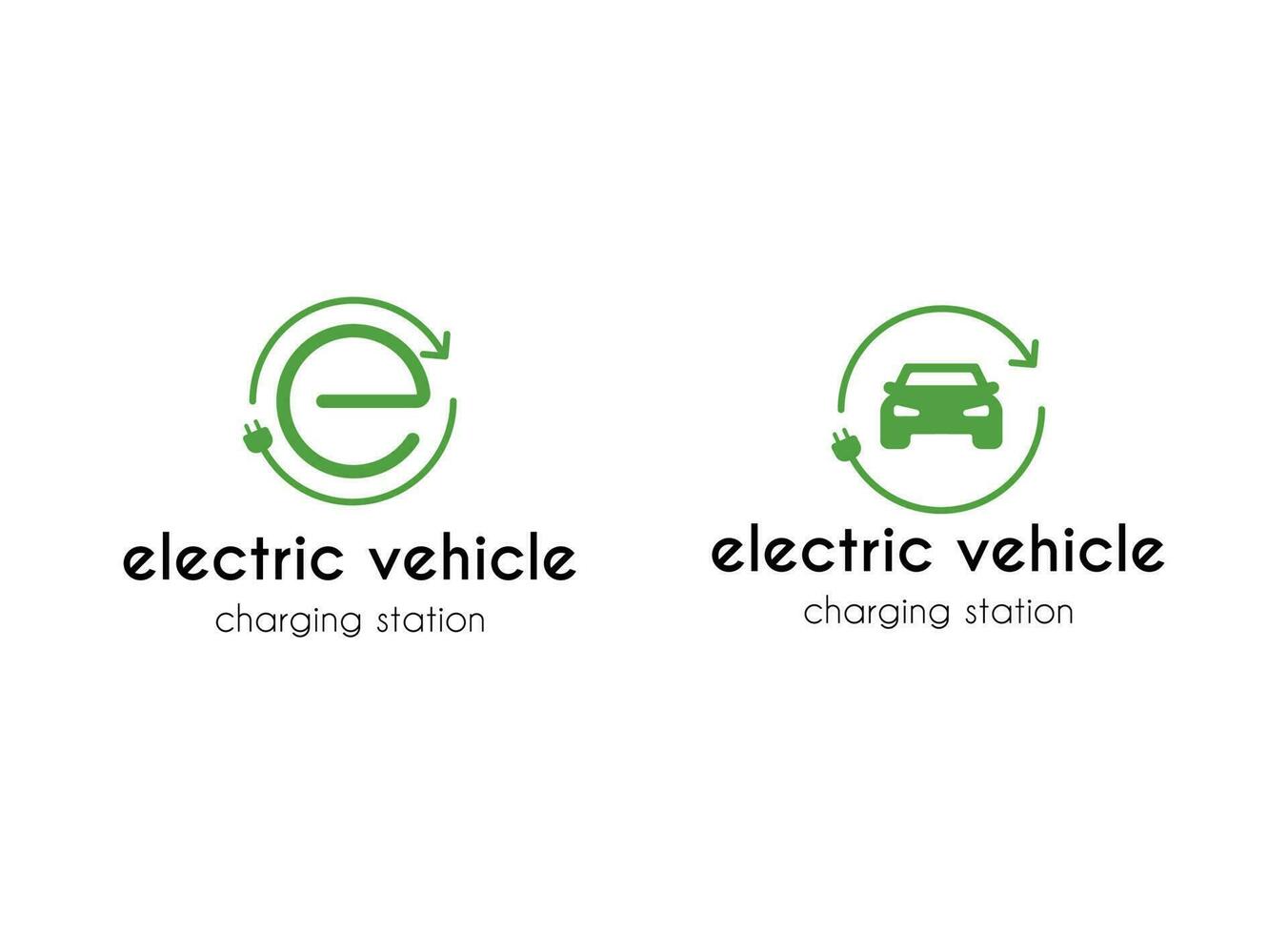 électrique mise en charge station logo conception modèle. vecteur