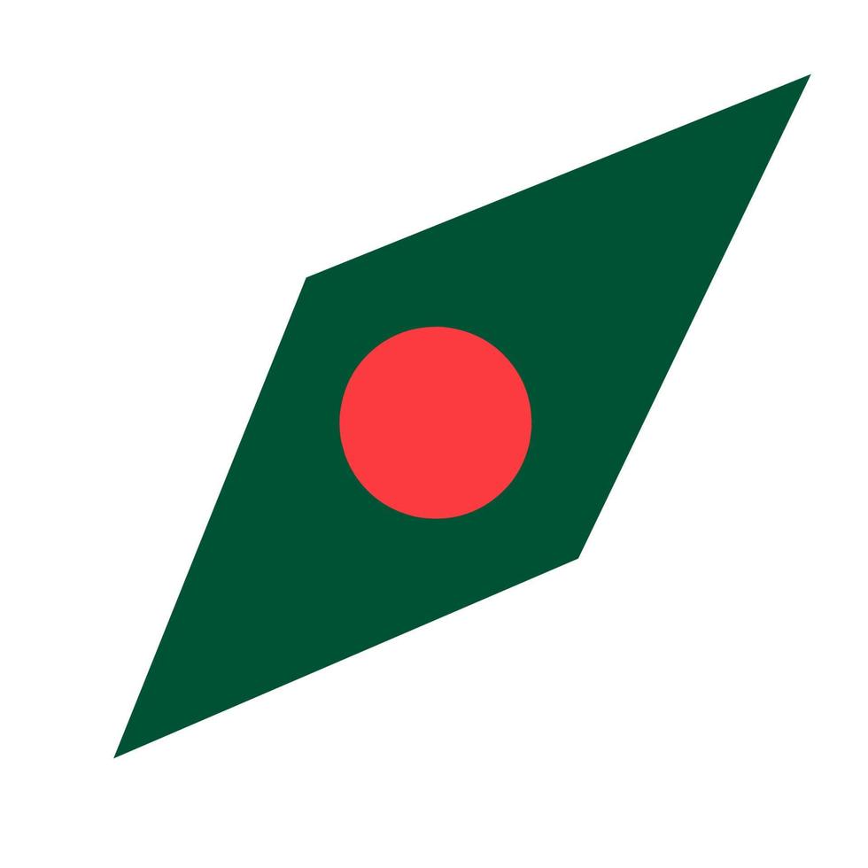 bangladesh drapeau conception illustration, icône drapeau conception avec élégant concept vecteur