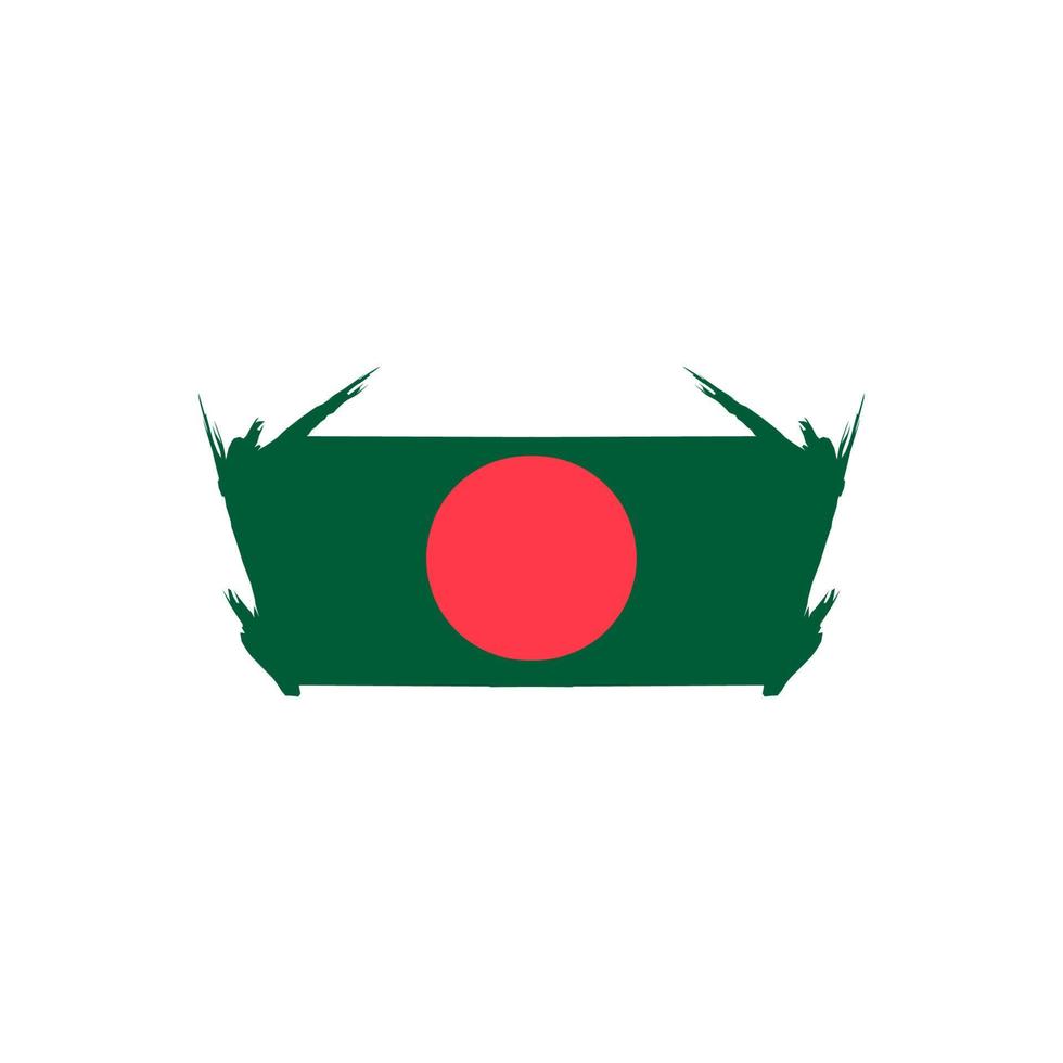 bangladesh drapeau conception illustration, icône drapeau conception avec élégant concept vecteur