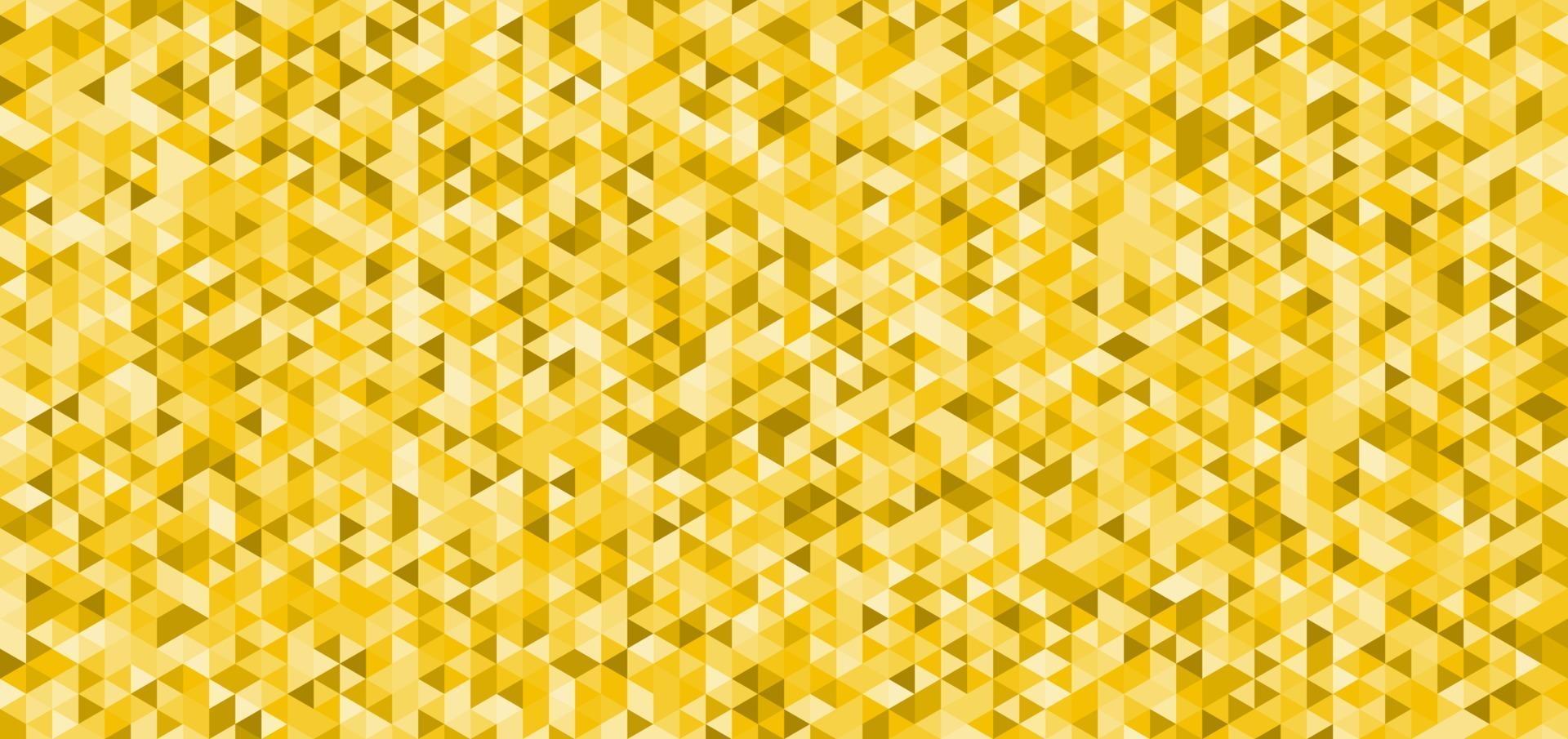 Texture de fond transparente motif abstrait triangles jaunes vecteur