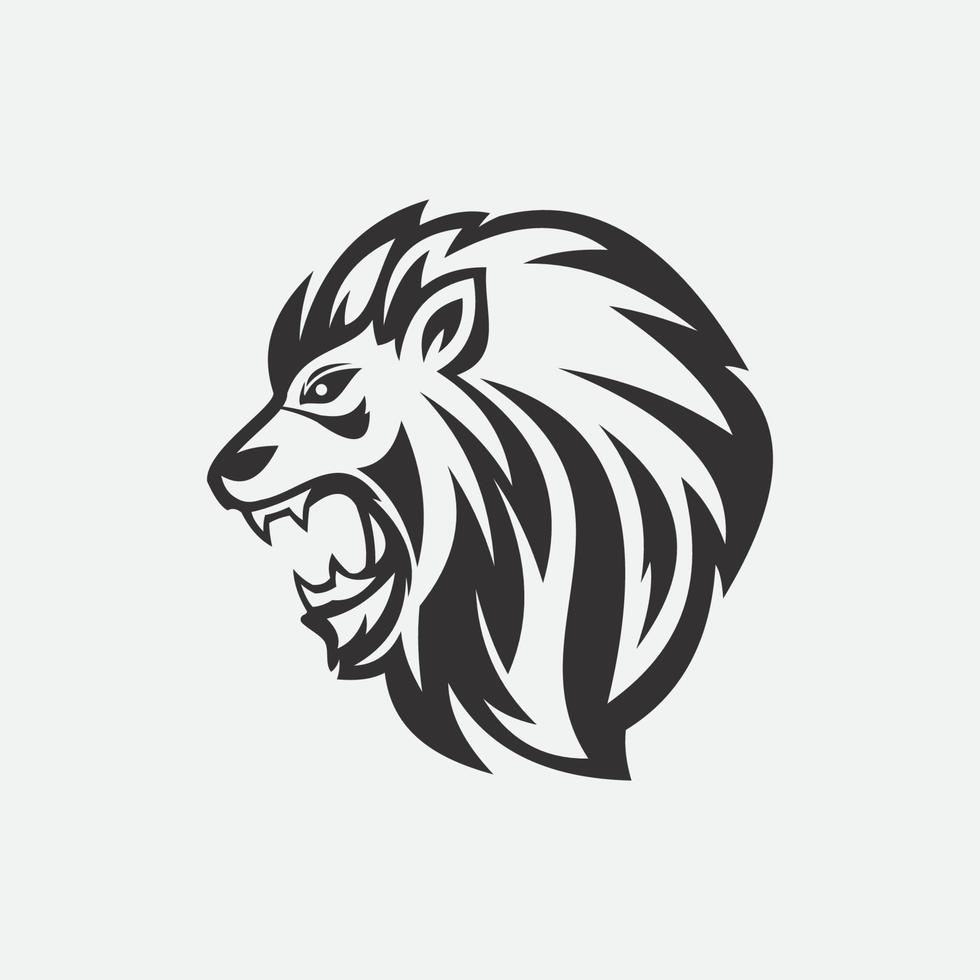 icône de vecteur de modèle de logo de lion