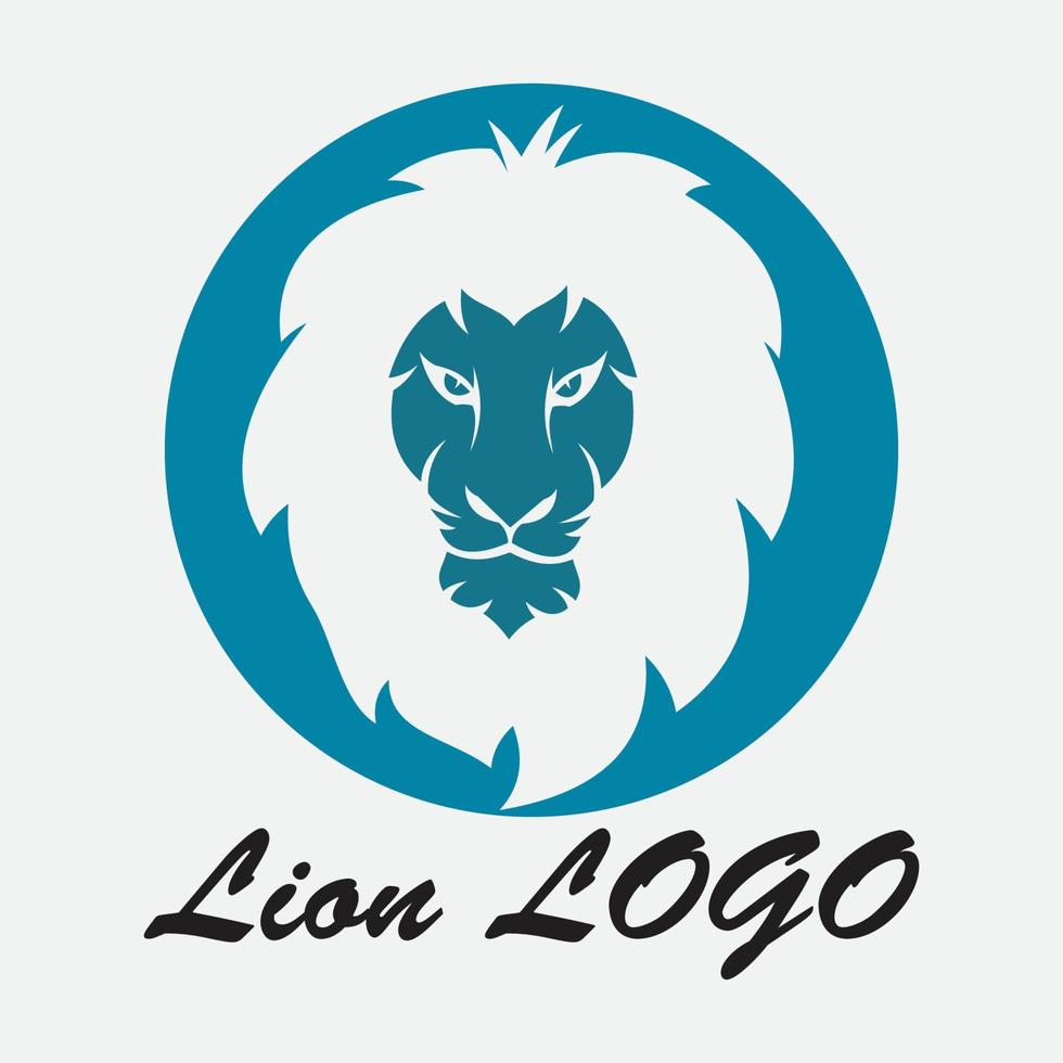 icône de vecteur de modèle de logo de lion