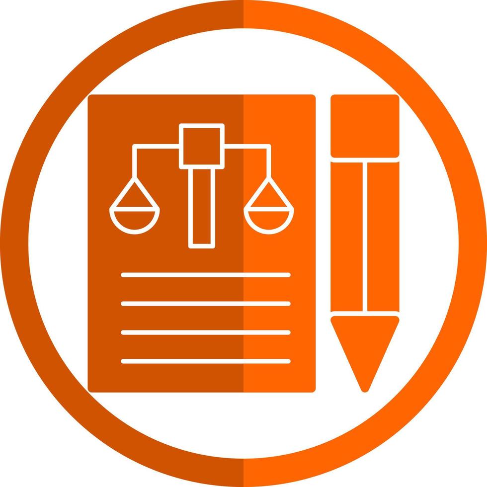 conception d'icône de vecteur de document juridique