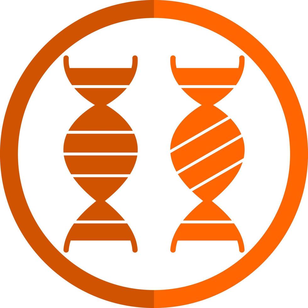 conception d'icône vectorielle de comparaison génétique vecteur