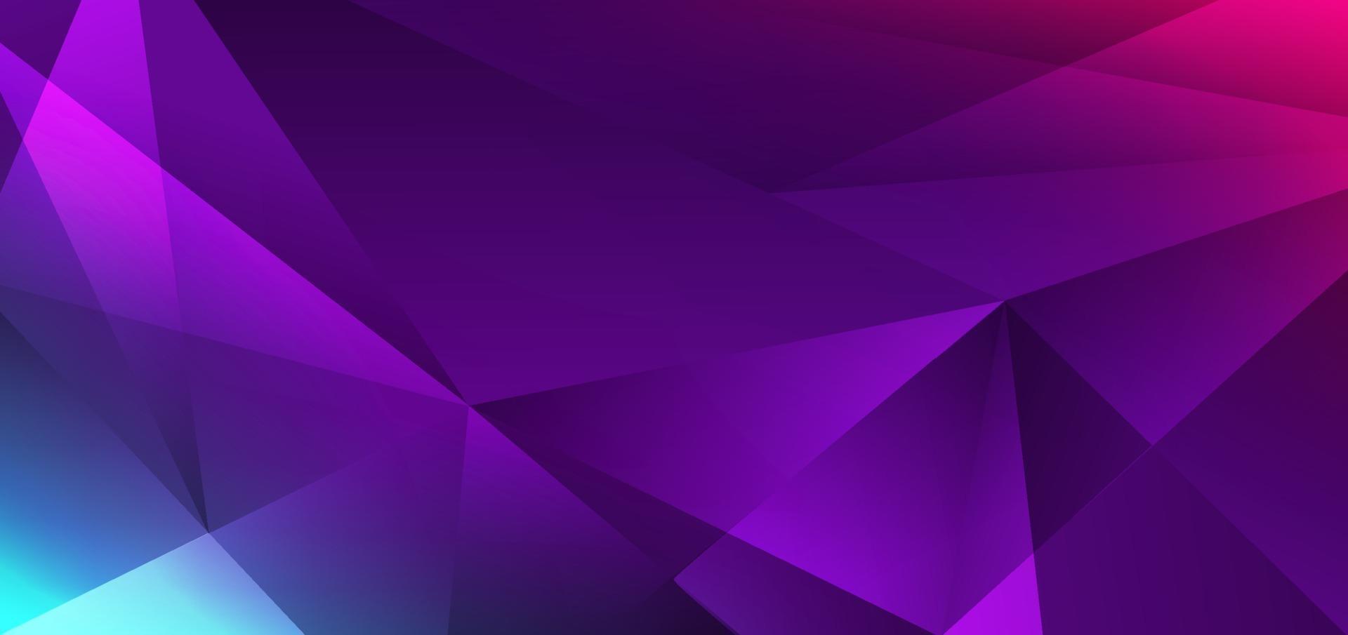 abstrait moderne bleu, rose, violet faible polygone dégradé fond géométrique et texture vecteur