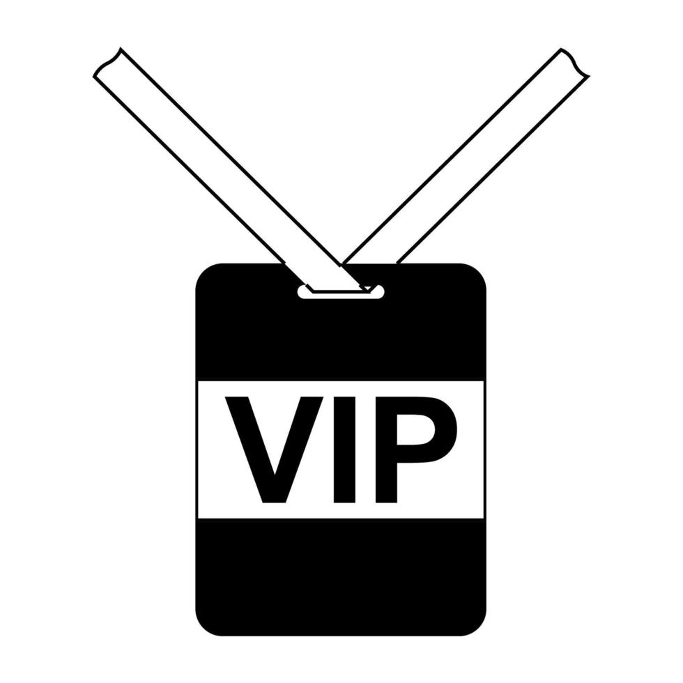 VIP cou étiqueter, très important la personne badge icône vecteur