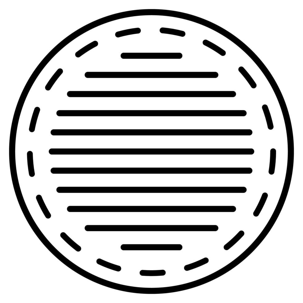 icône coton tampon peau, cosmétique rond logo, cercle ligne visage vecteur