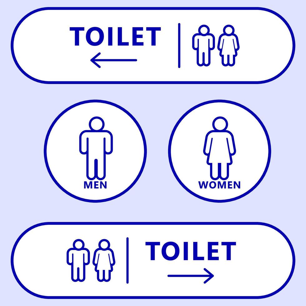 toilette signe conception. vecteur illustration.