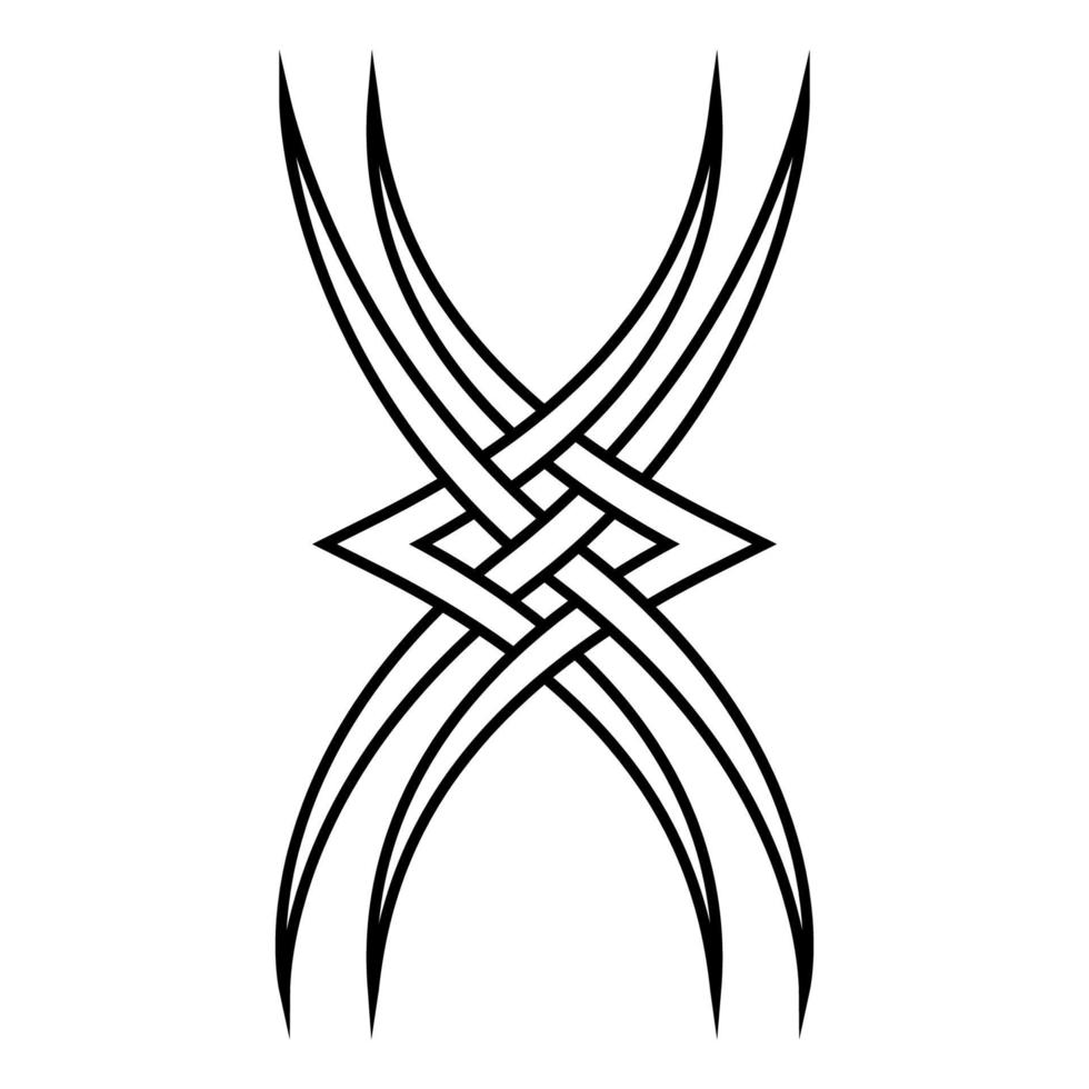 tatouage logo sécante rayures dragon les griffes, Stock illustration vecteur