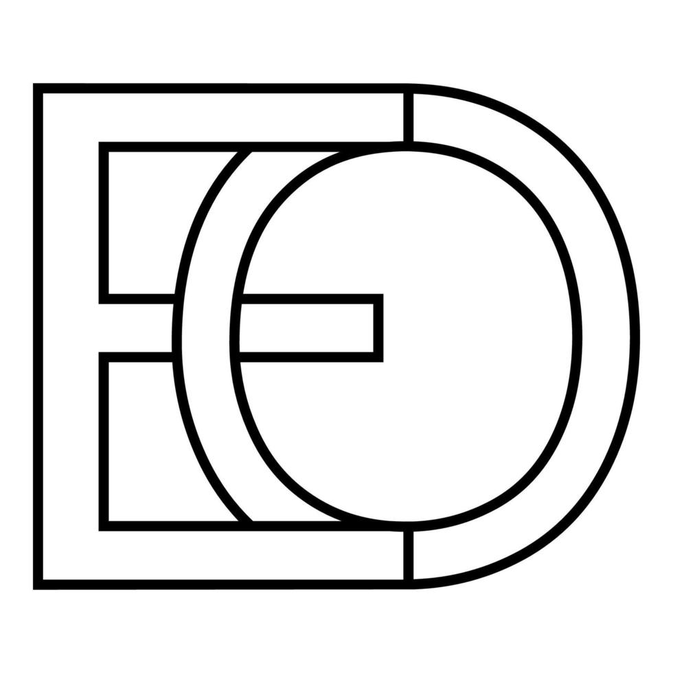logo signe eo oe icône signe entrelacé des lettres o, e vecteur logo eo, oe premier Capitale des lettres modèle alphabet e, o