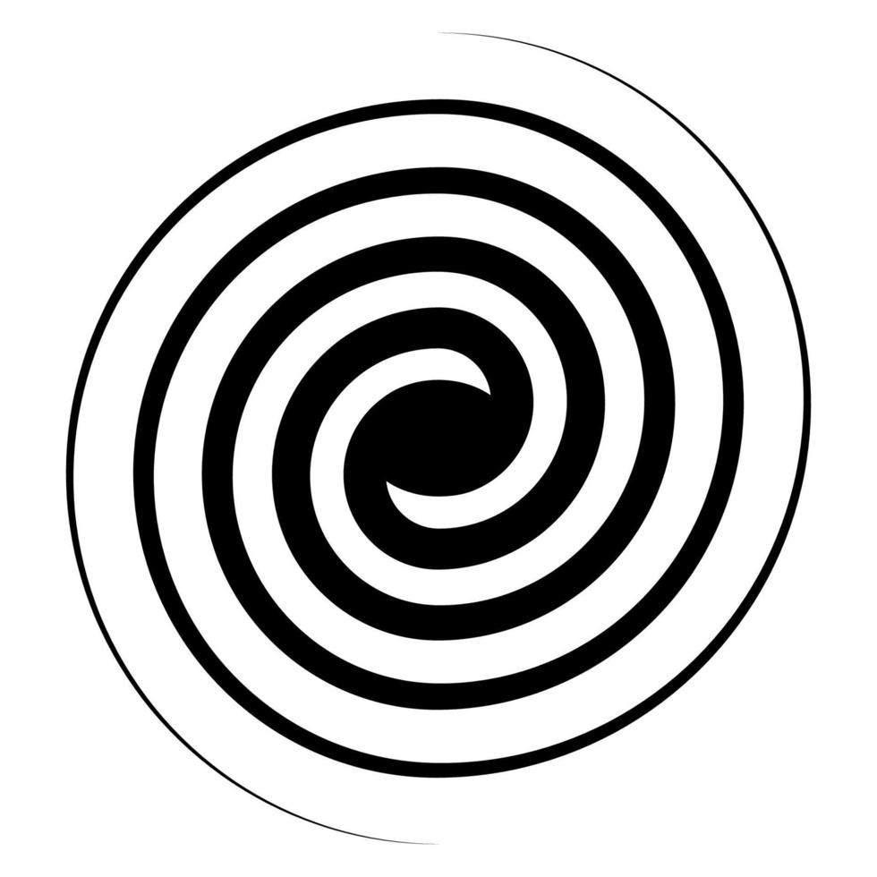 spirale tourbillon icône, tourbillon signe vecteur double spirale galaxie évolution symbole