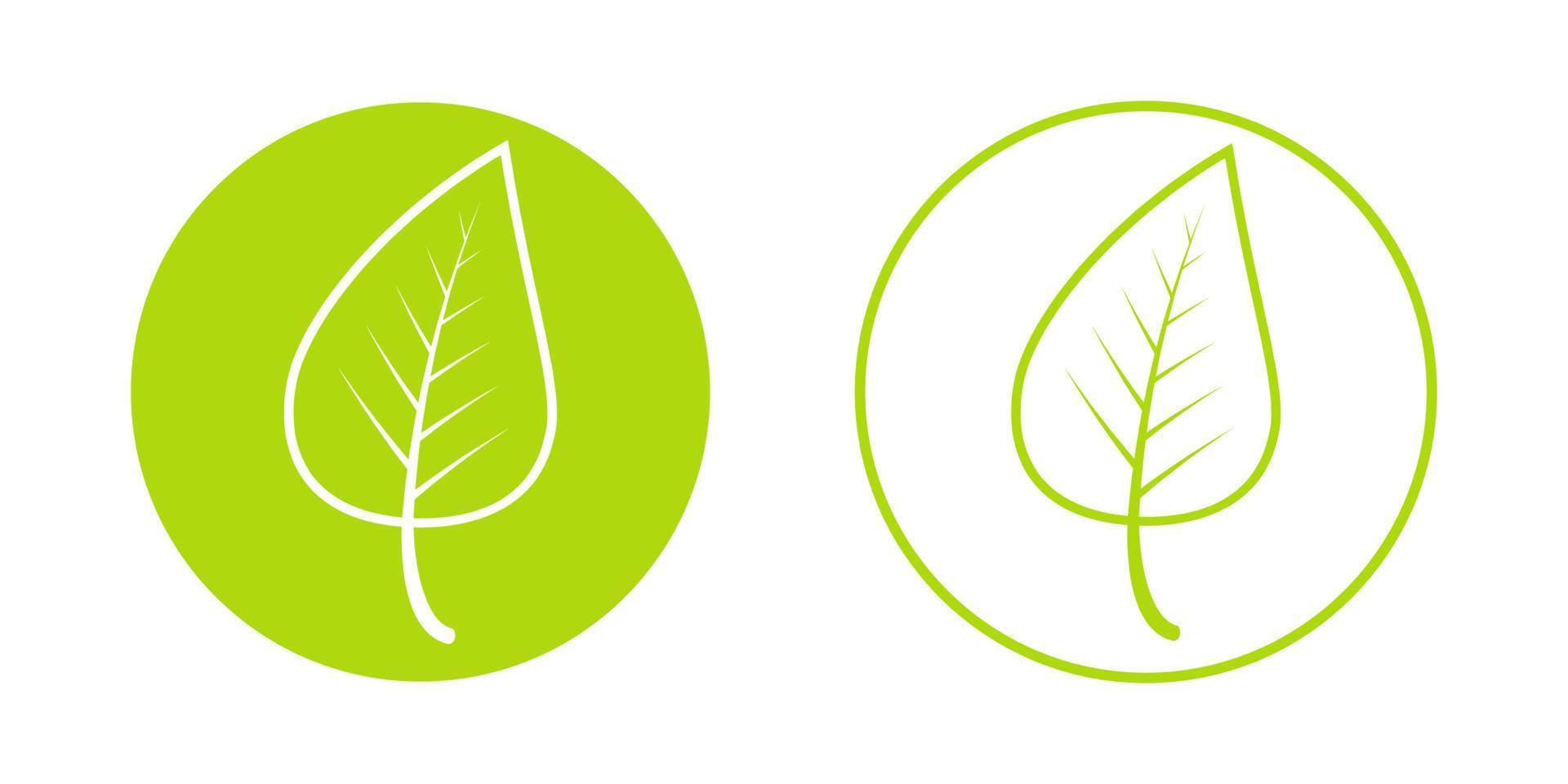 printemps temps de le année icône, Jeune croissance vert feuille vecteur printemps logo signe, rond feuille icône