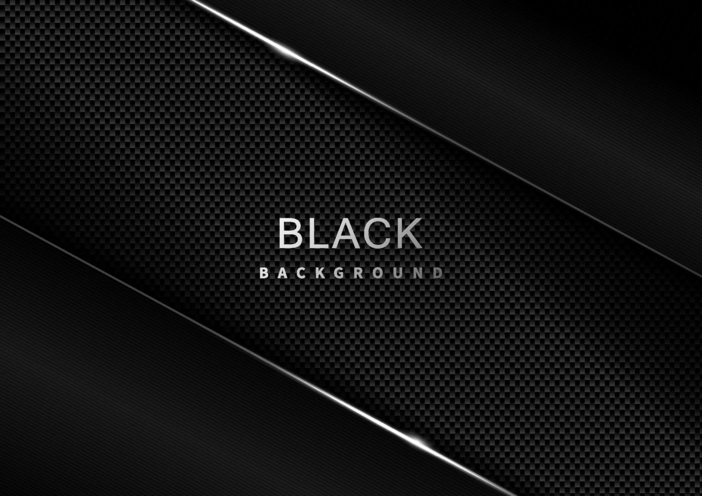 Abstrait diagonale noire et sombre sur la texture en fibre de carbone et espace de copie sur fond sombre. vecteur