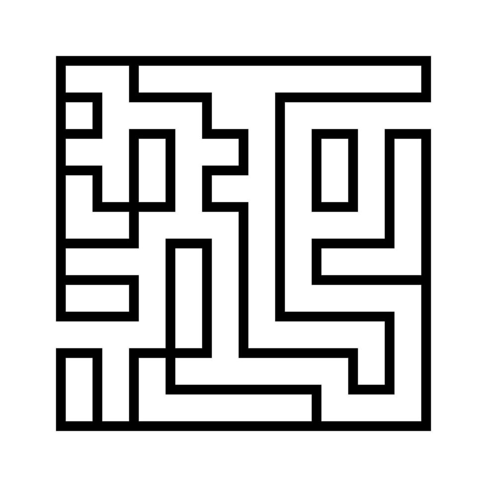Labyrinthe éducatif logique Labyrinthe Jeu pour des gamins découverte le droite façon Stock illustration vecteur