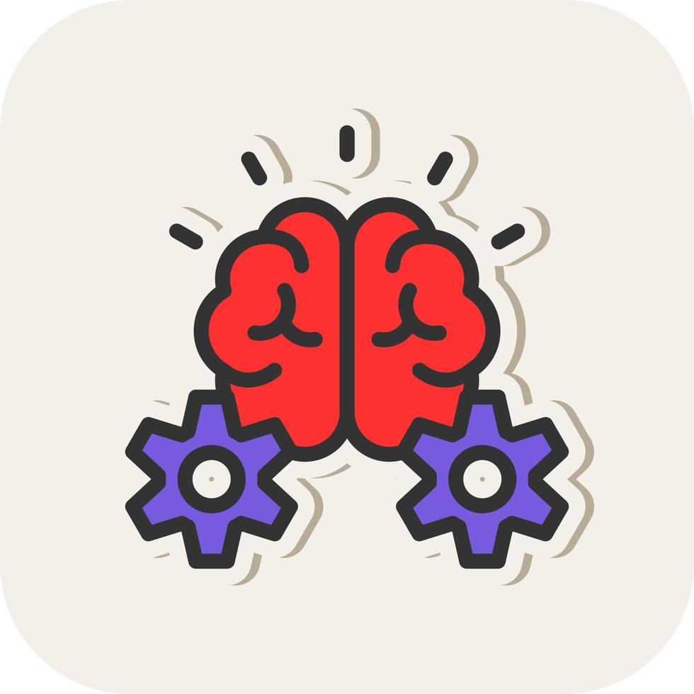 conception d'icône de vecteur de remue-méninges