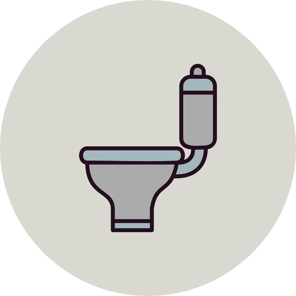 icône de vecteur de toilette