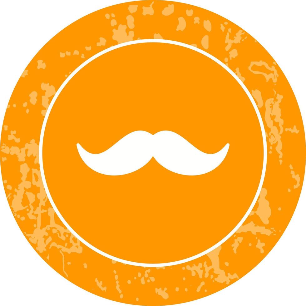 moustache unique vecteur icône