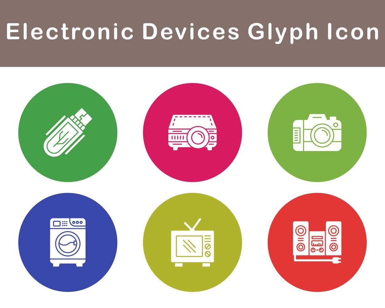 électronique dispositifs vecteur icône ensemble