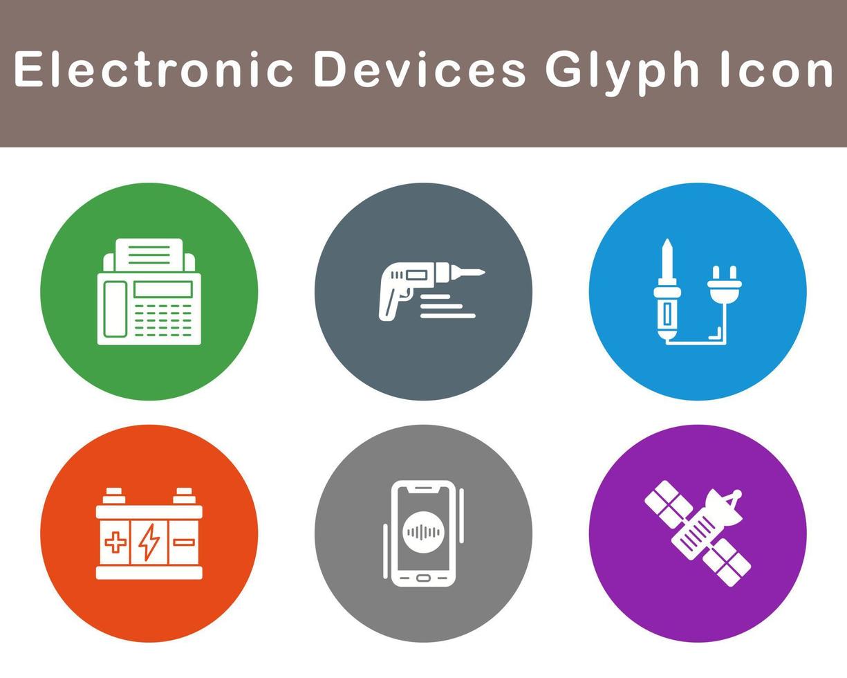 électronique dispositifs vecteur icône ensemble