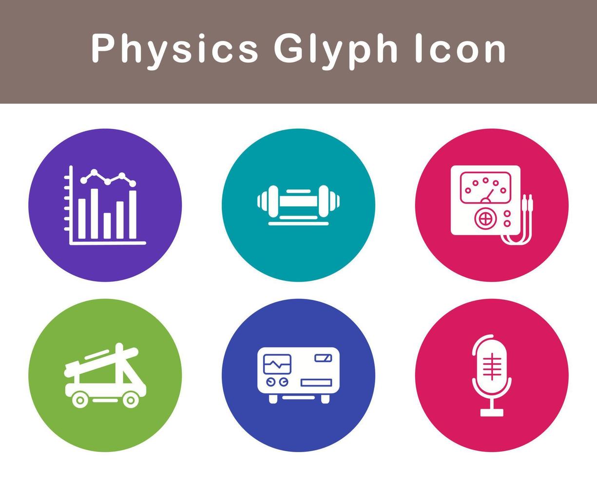 la physique vecteur icône ensemble