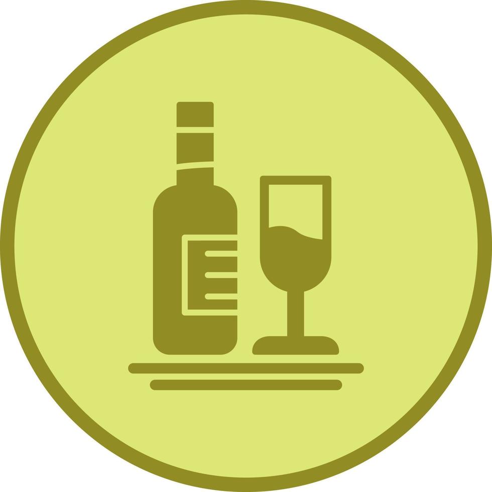 icône de vecteur de vin blanc