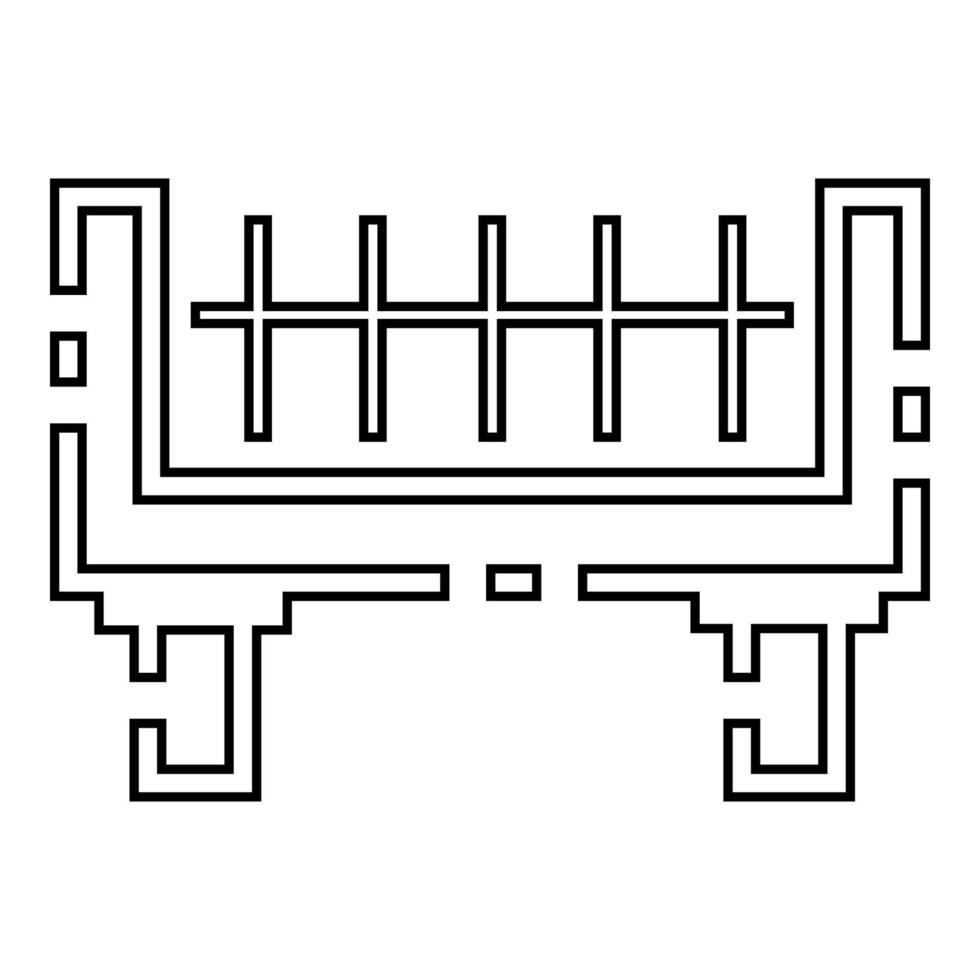 pont icône illustration vecteur